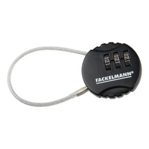 Cadenas câble à code à 3 chiffres Fackelmann Tecno