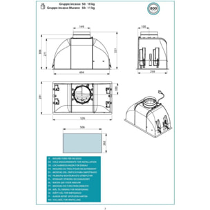 Hotte encastrable FALMEC GRUPMU3110