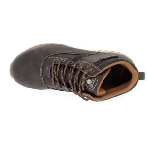 Armata di Mare Scarpe Uomo Stivaletti Hiking Ankle Boots Stringati con Soletta Rimovibile in Memory Foam AMU W24L632 Dk Brown