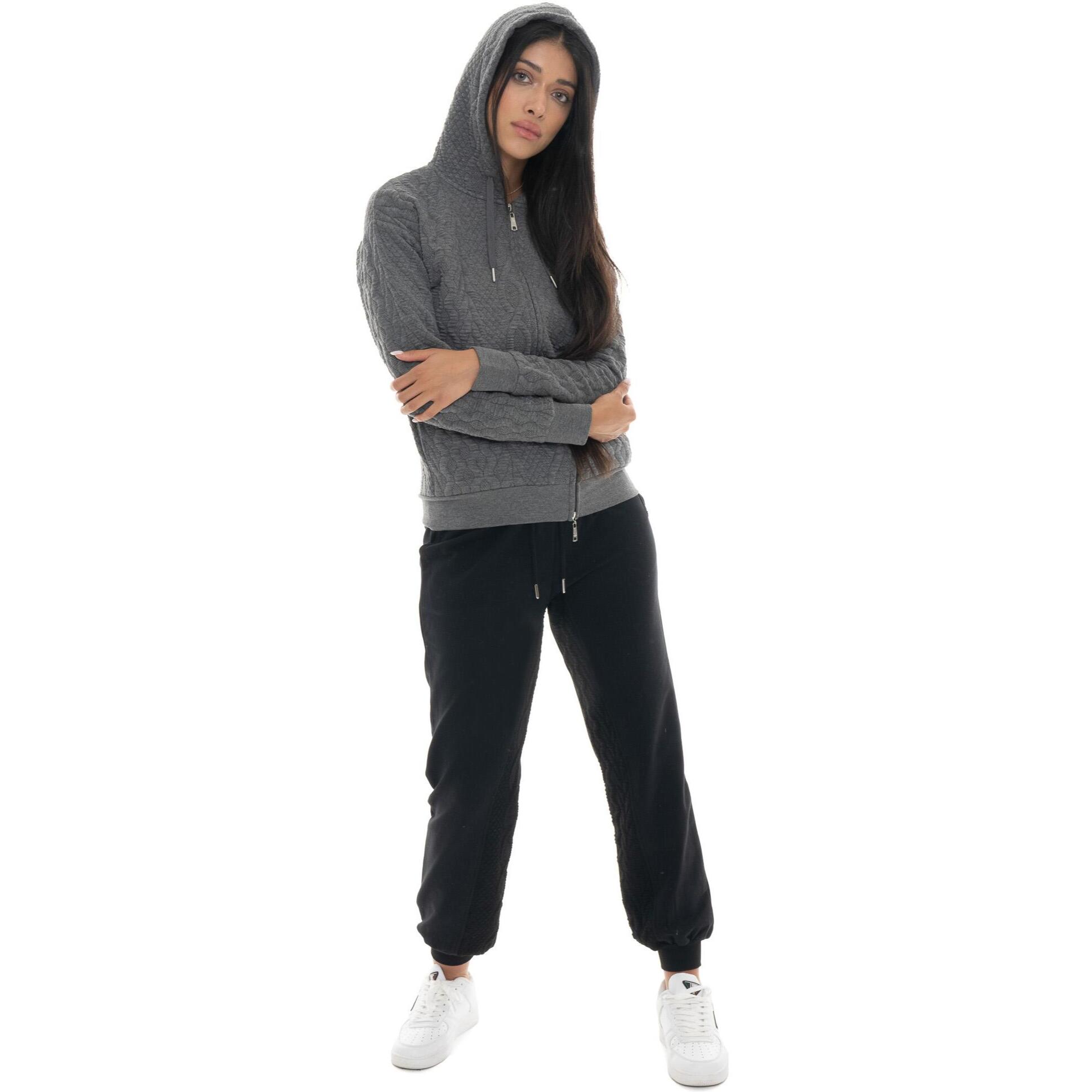 Pantalone invernale donna, fondo in costina, inserti in treccia Leone 1947 Braid