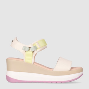 Sandalias - Multicolor - Tacón: 7 cm