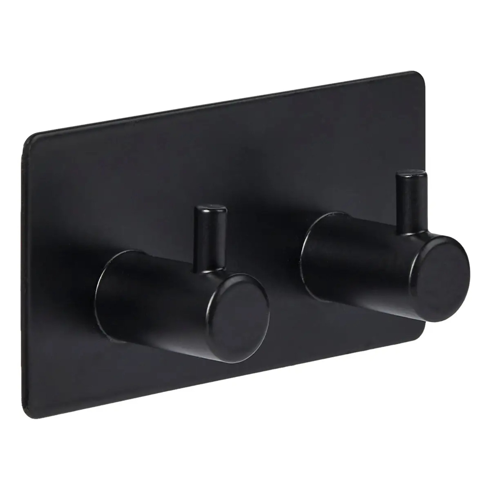 Patère adhésive "Stiky" 2 têtes 9x2,8cm