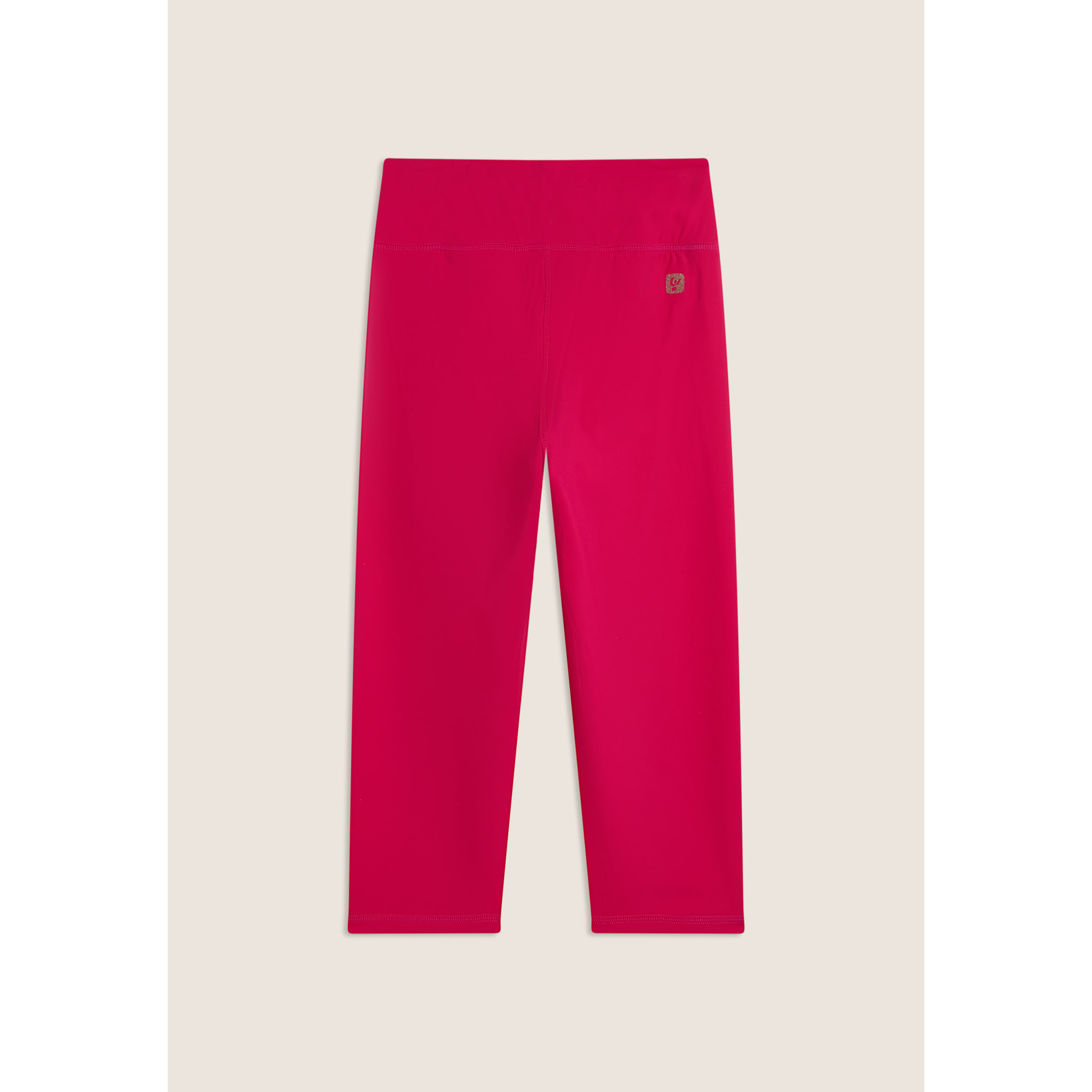 Leggings corsaro vita alta in tessuto tecnico quick dry