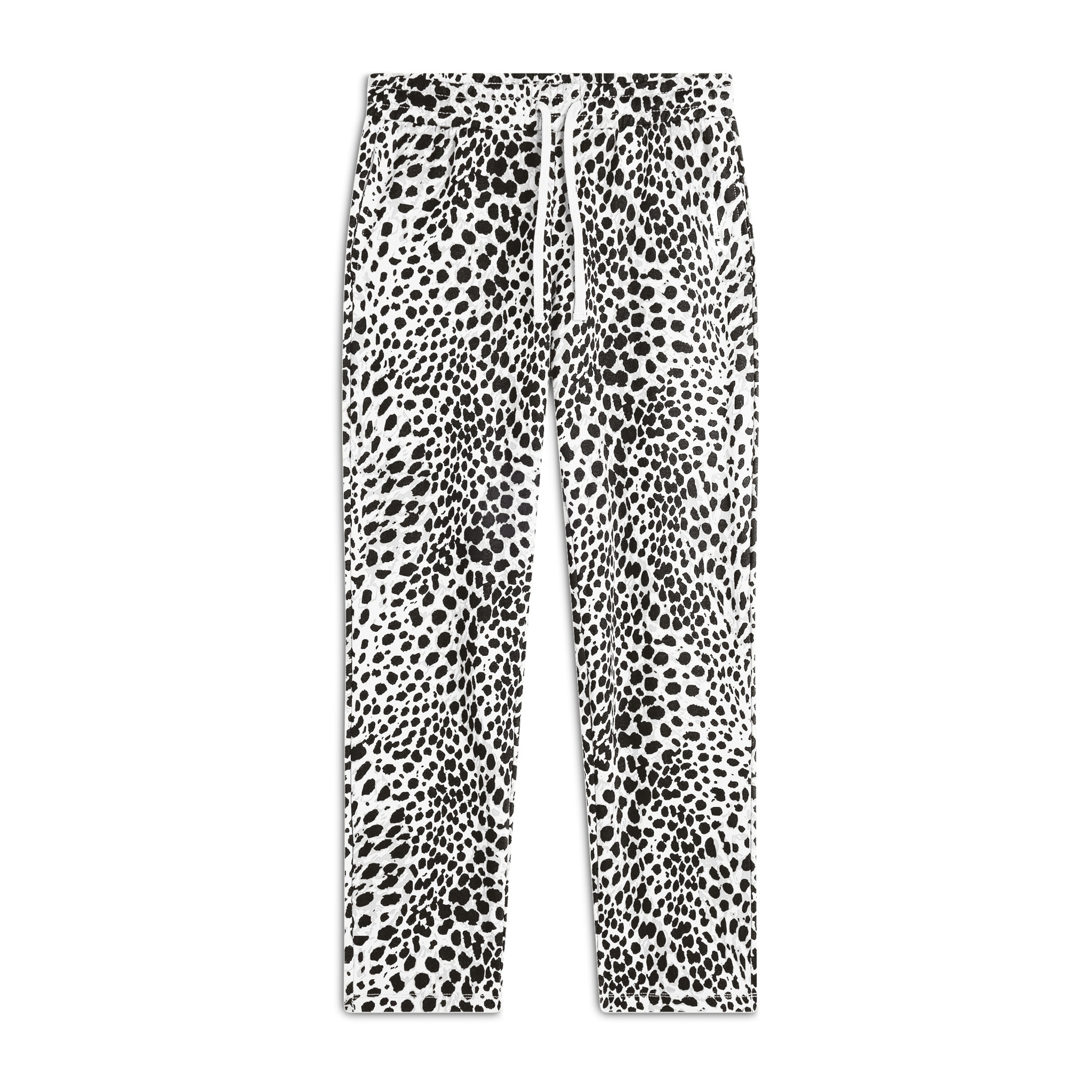 Jogger regular fit in french terry animalier