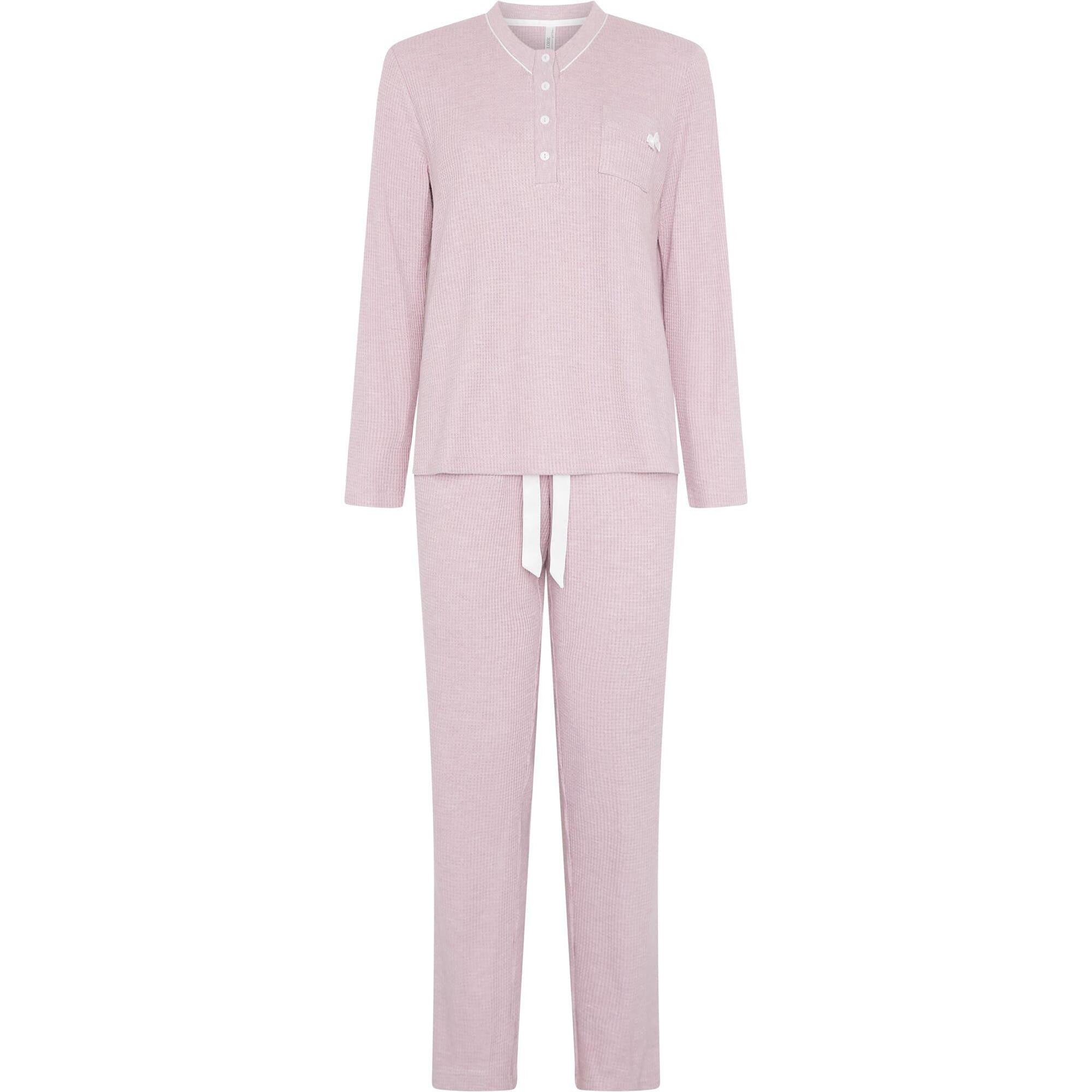 Pijama mujer de pico con botones