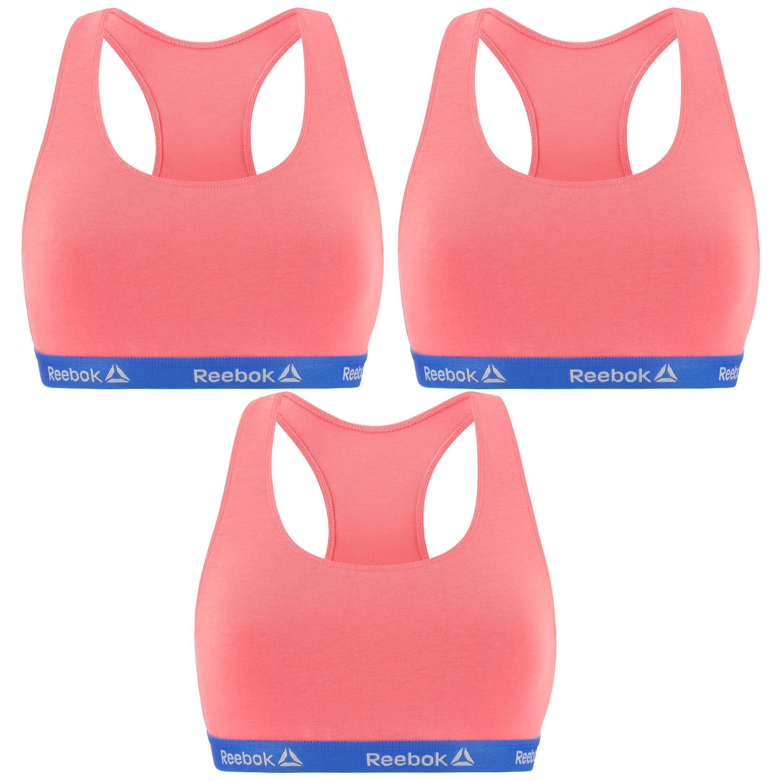 Pack 3 tops deportivos para mujer REEBOK rosa