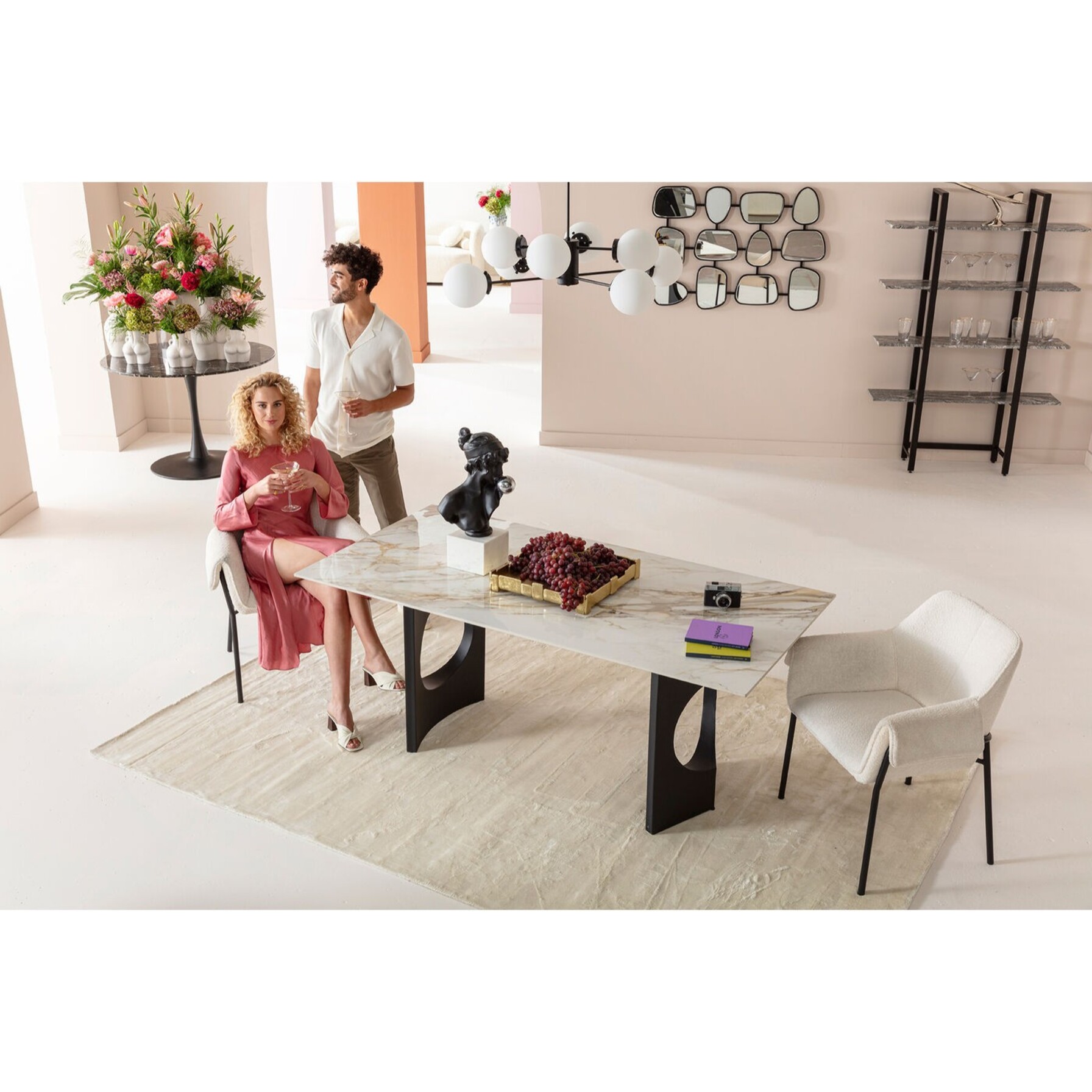 Pieds de table Tavola Oho noirs set de 2 Kare Design