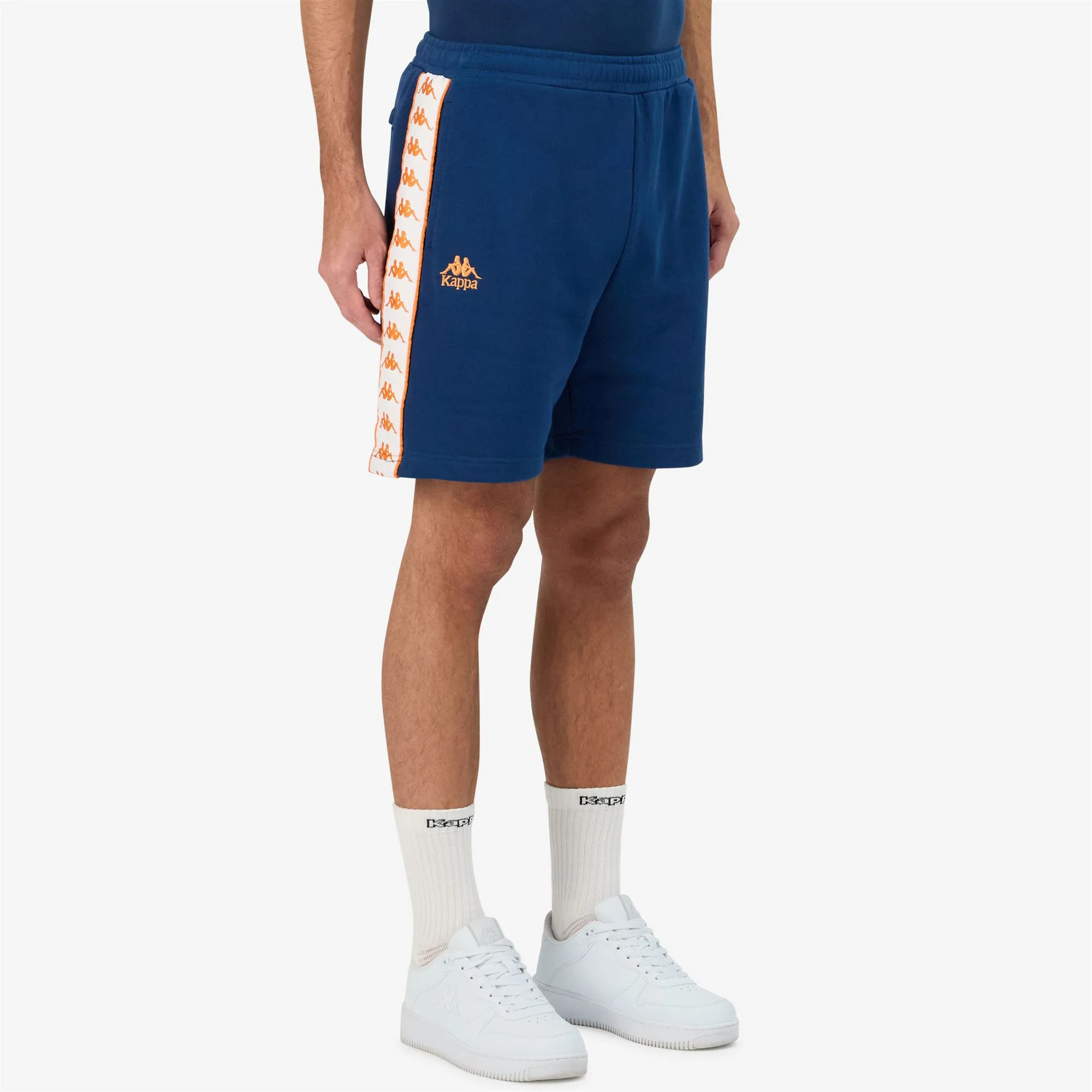 Kappa - Pantaloni Corti Uomo Blu - 222 Banda Oviedo