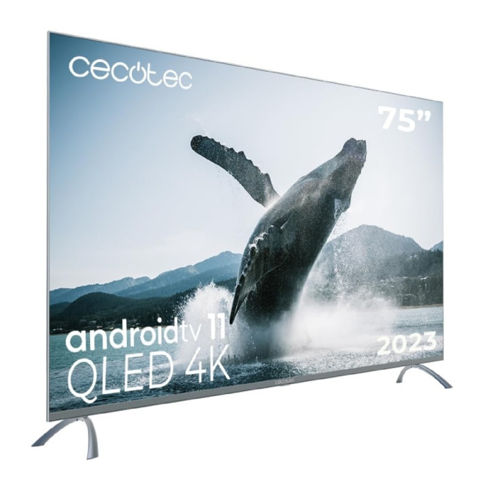 Cecotec Televisione QLED TV QLED v3+ series vqu30075+s