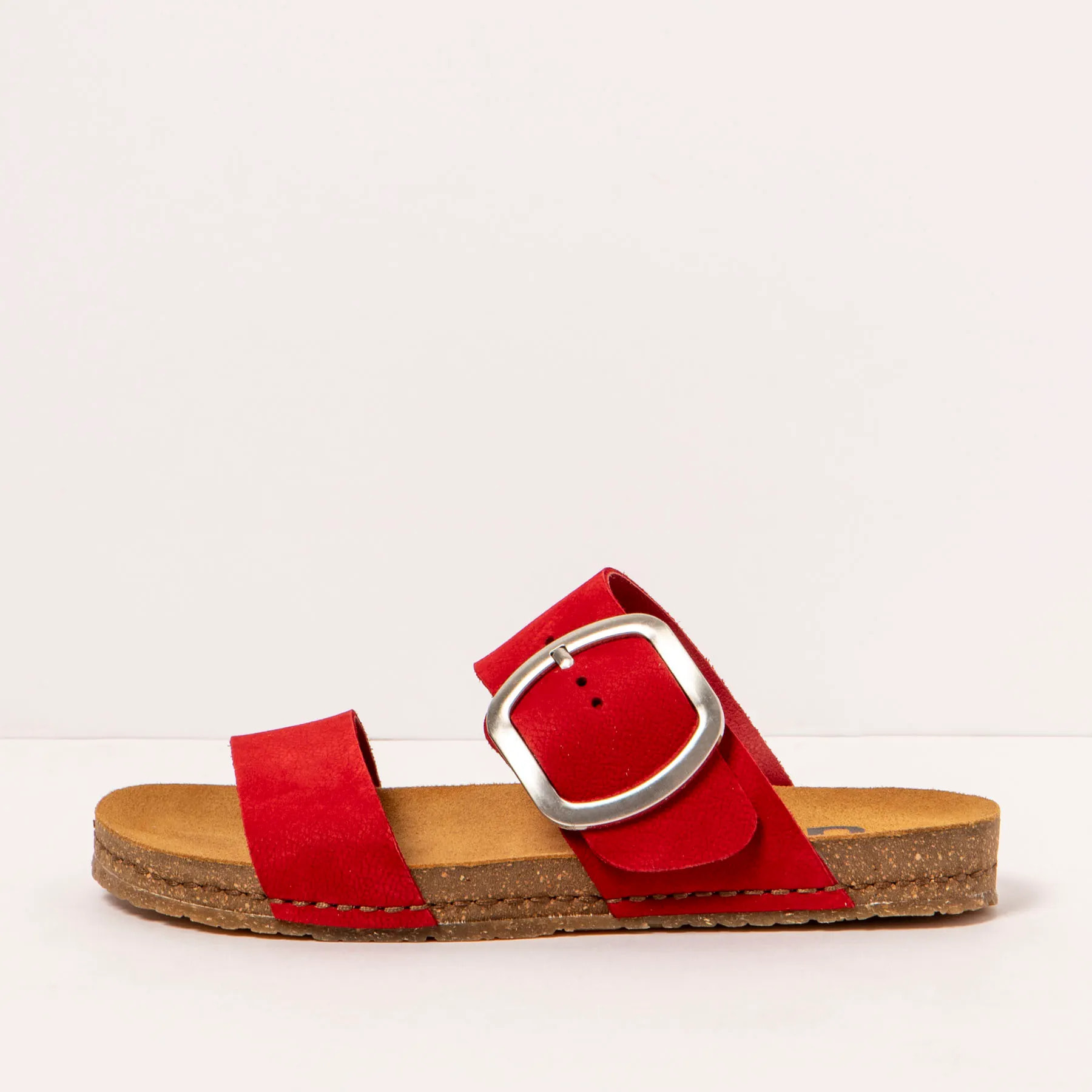 Sandalias 0175 NOBUCK RED/ CRETA color Red