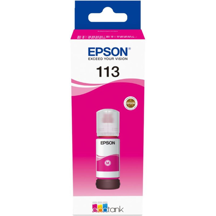 Encre EPSON Bouteille d'Encre Ecotank 113 Magenta 70ml - C13T06B34A