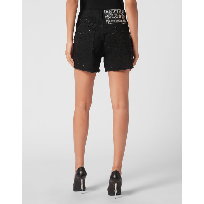 PHILIPP PLEIN Denim Shorts