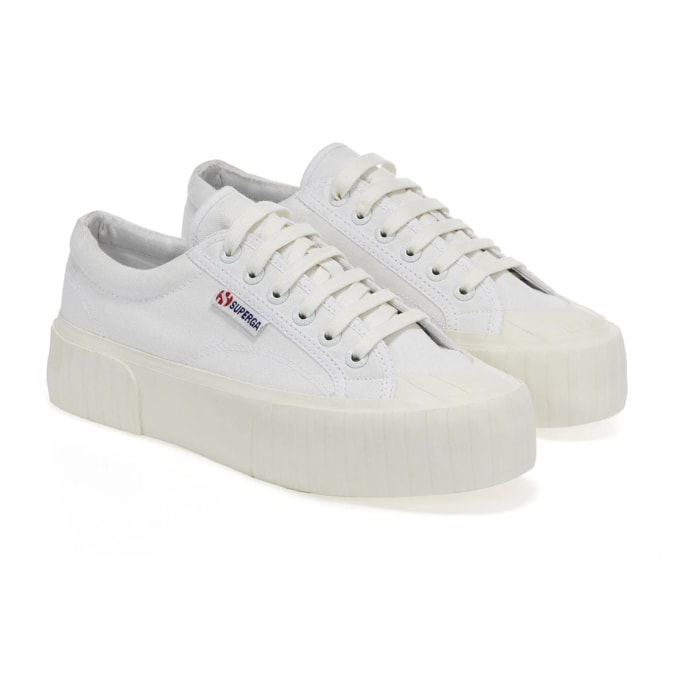 Superga - Sneakers Donna Bianco - 2631 Stripe Platform