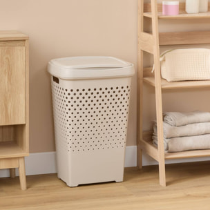 Coffre à linge Tila 70L H.65cm argile