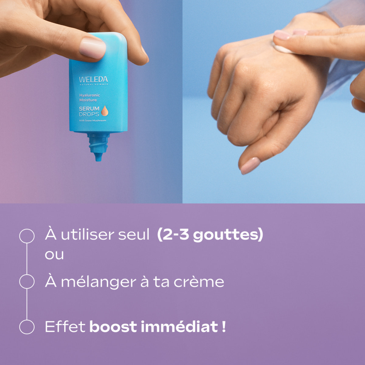 WELEDA - Hyaluronic Moisture Serum Drops - Hydratation 24h - 30 ml