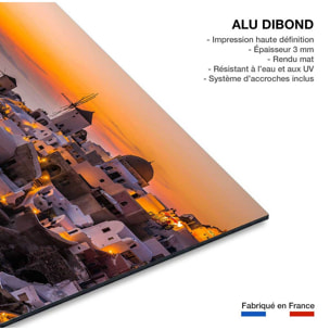 Tableau santorini by night Tableau alu Dibond