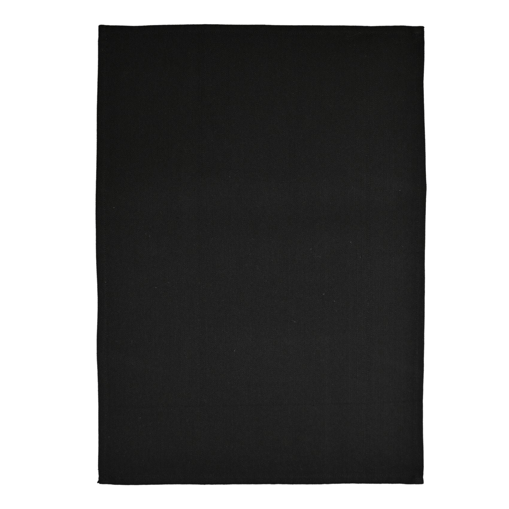 Torchon de cuisine unis en coton - Noir