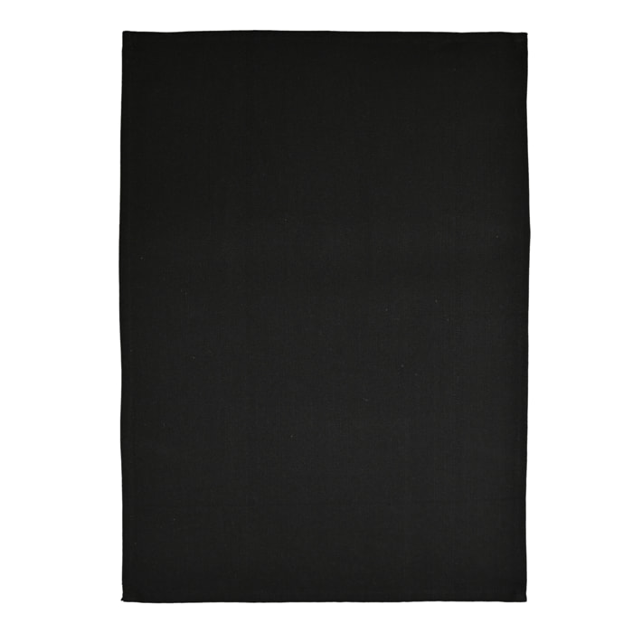 Torchon de cuisine unis en coton - Noir
