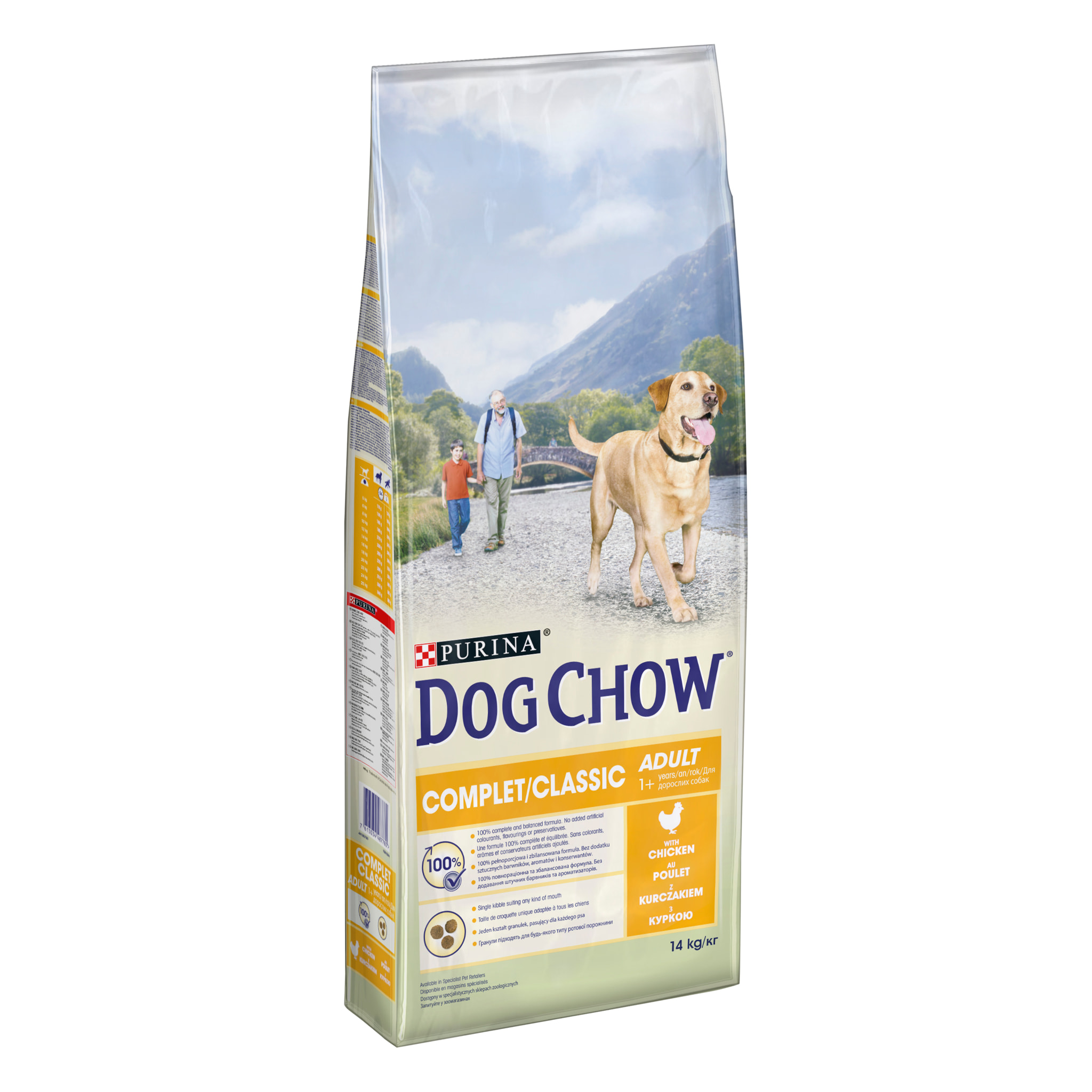 DOG CHOW Chien Complet/Classic Poulet 14KG