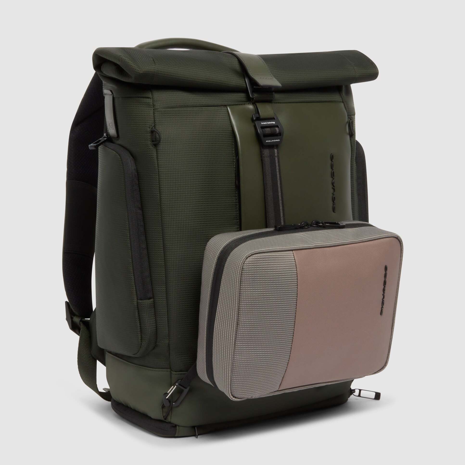 Piquadro Zaino roll-top da bici porta pc 15,6"