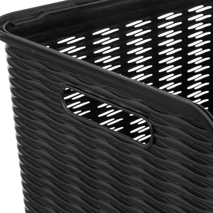 Panier ouverture frontale 21L noir