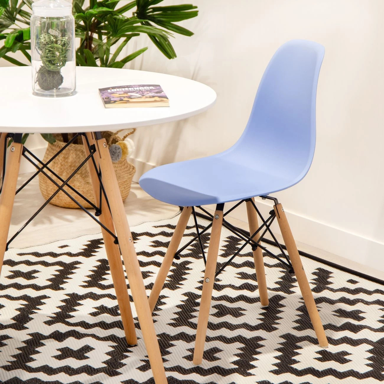 Mesa de comedor redonda Tower Blanco