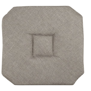 Galette de chaise italienne et unie - Naturel