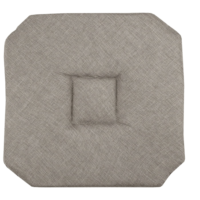 Galette de chaise italienne et unie - Naturel