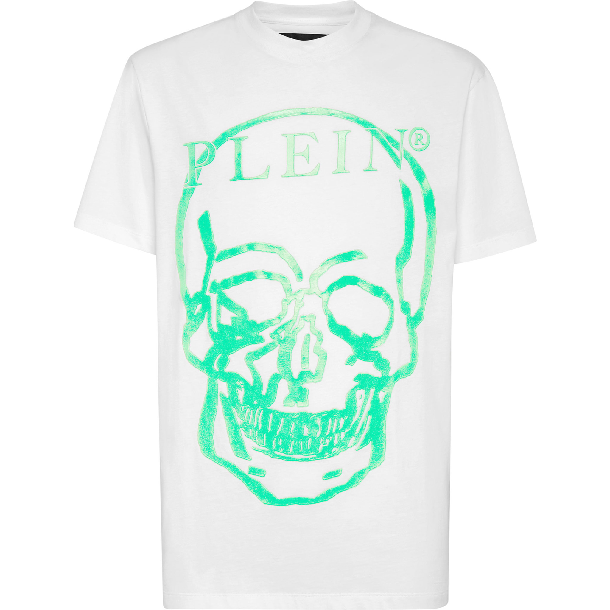 PHILIPP PLEIN T-Shirt Round Neck SKULL AND PLEIN