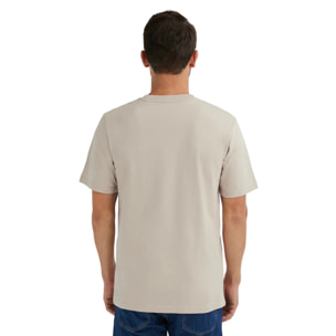 D.Franklin Camiseta Básica de Manga Corta Basic Logo Beige/Coral