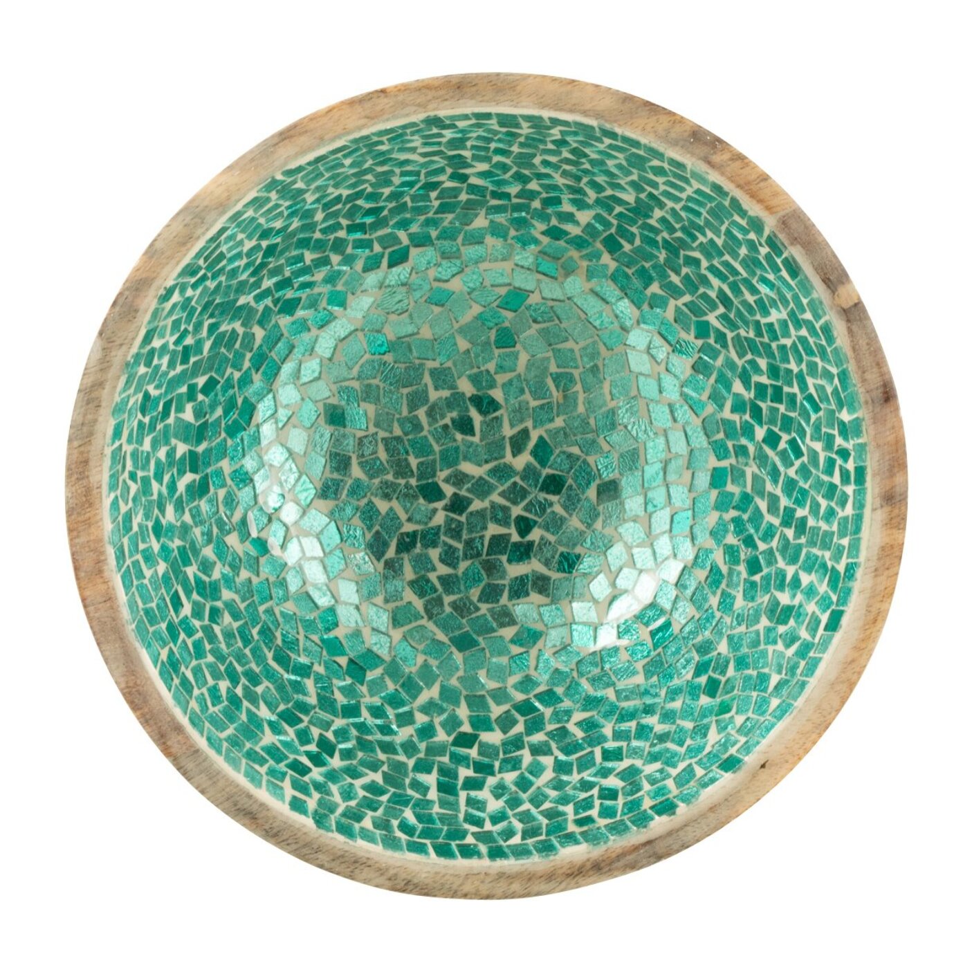 J-Line bol Mosaïque - bois - vert - medium