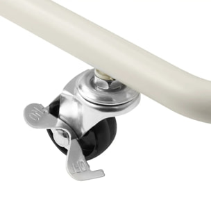 Panier à Linge Linea à Roulettes 3x47,7L Beige 79x44,8x79,4 cm