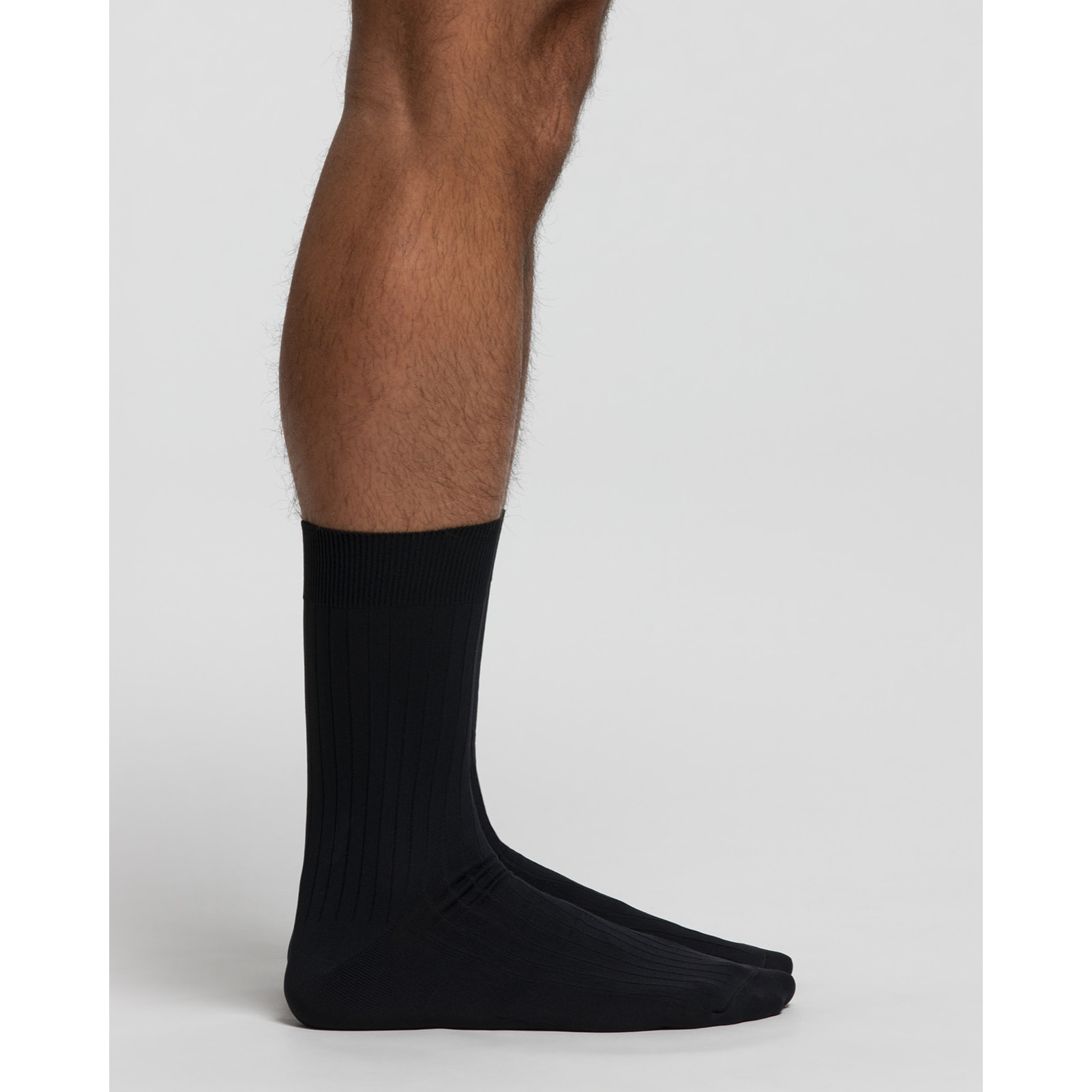 Calza corta a coste in microfibra ultraresistente