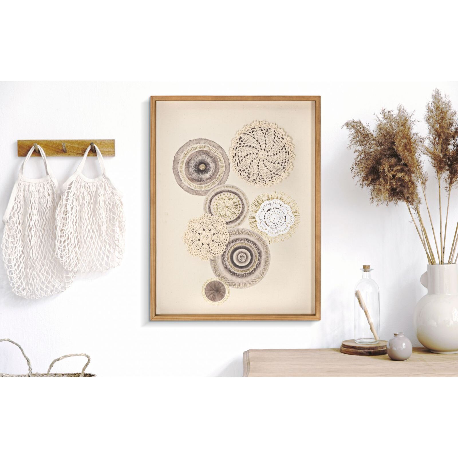 STAMPA SU TELA CIRCLY C/INSERTI CM 45X3,2X60