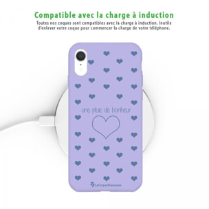 Coque iPhone Xr Silicone Liquide Douce lilas Pluie de Bonheur Lilas La Coque Francaise.