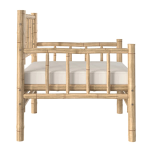 Fauteuil de jardin en bambou naturel - Vadella