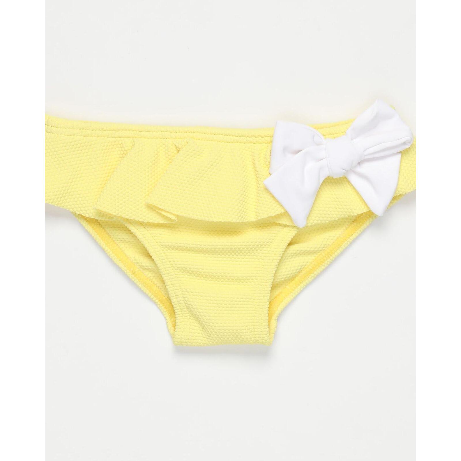 CULETÍN AMARILLO CON LAZO BLANCO