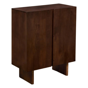 Buffet 2 portes Nyero 80x100cm marron