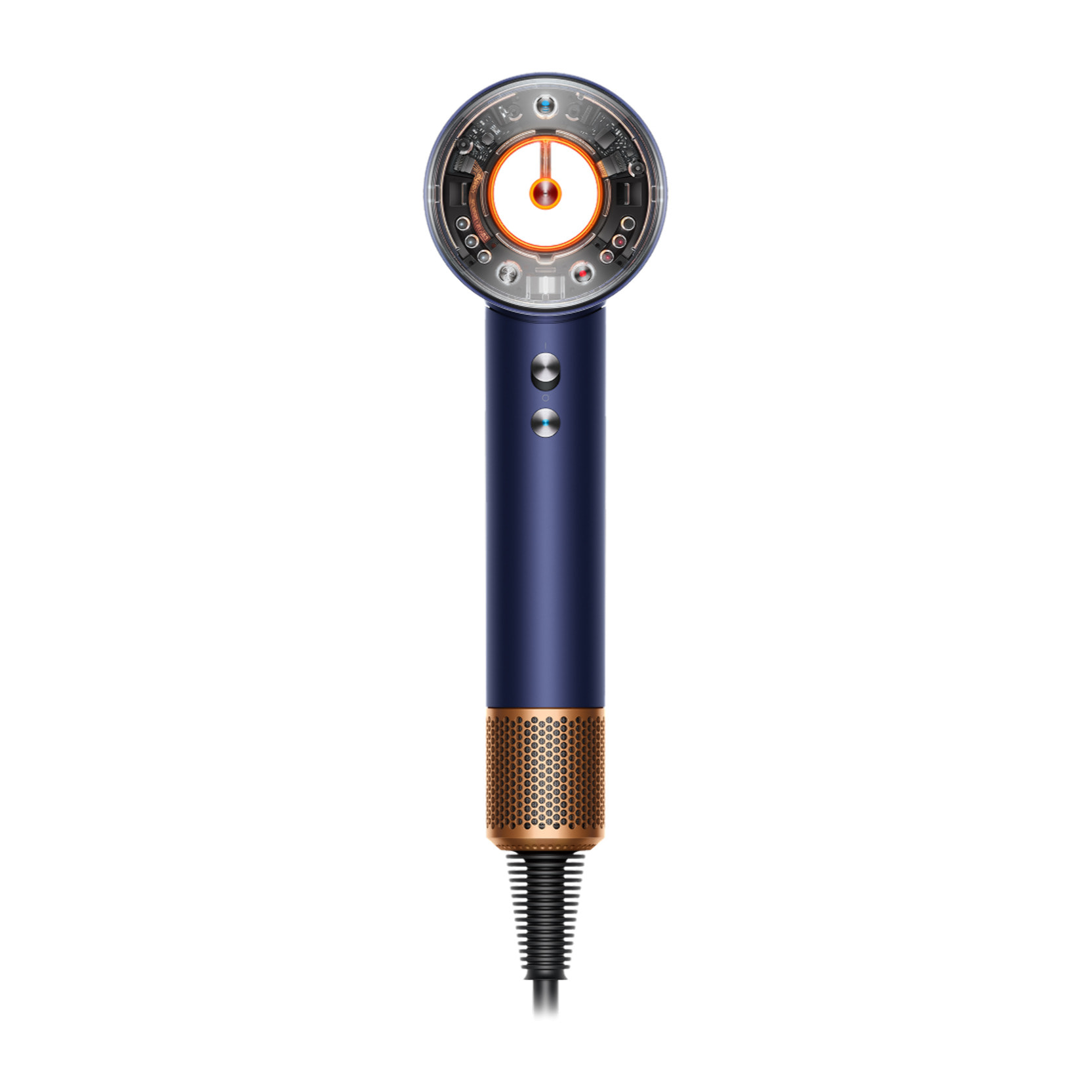 Asciugacapelli Dyson Supersonic Nural™ – Capelli lisci e mossi (blu di prussia/rame)