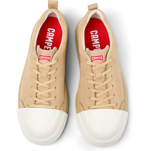 Zapatos de cordones - CAMPER Junction Runner - Beige - Cuero Nubuck