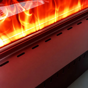 Vapor 150 - Inserto Camino Decorativo ad Acqua Senza Calore 150x17,8x22,7 cm con Effetto Fiamma a LED 3D Nero