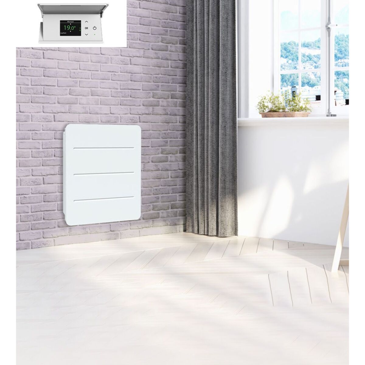 Radiateur inertie en Ceramique+Film 1000w