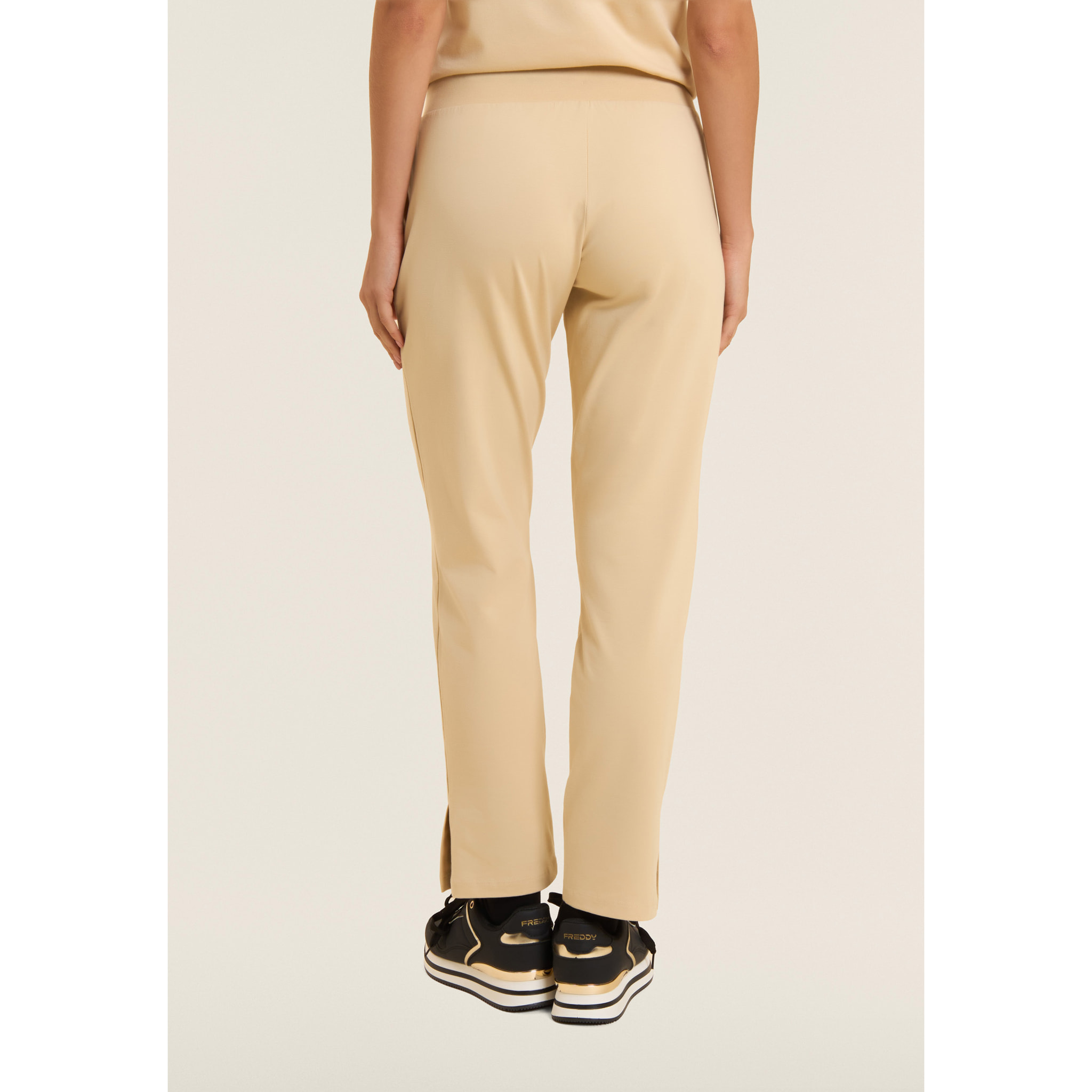 Pantaloni sportivi regular con spacchi laterali sul fondo