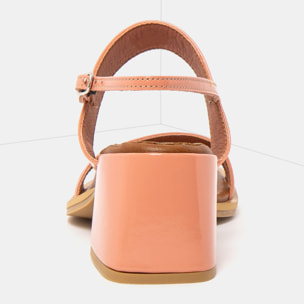 Sandalias con tacón 2010 NAPPA SHINNY FLAMINGO / VERONA color Flamingo