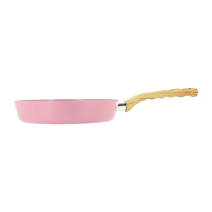 Poêle 24cm en aluminium recyclé lilas - tous feux COLORAMA