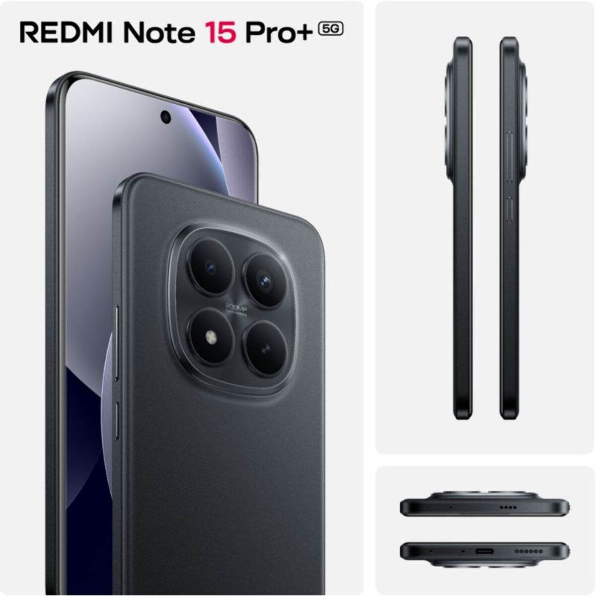 Smartphone XIAOMI Redmi Note 15 Pro+ Noir 256Go 5G