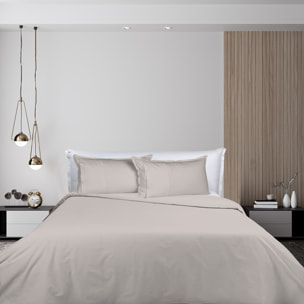 UNO CASA DESIGN Sacco Copripiumino in Puro Cotone Garment Washed_No-Stiro_matrimoniale_naturale