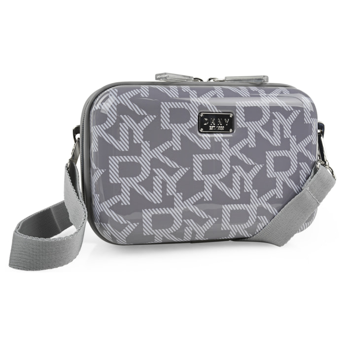 Neceser Viaje Rigido Dkny Dkny-1001 Deco Signature Cosmetic Case Lt Charcoal/White