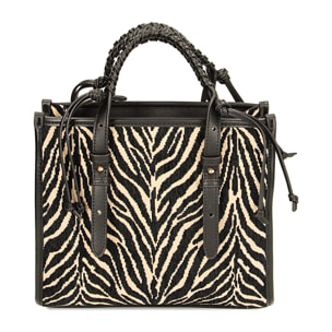 Borsa a mano zebrata