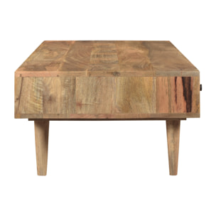 Table basse Tali en bois 2 tiroirs